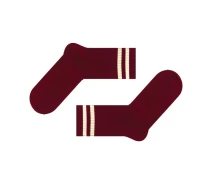 Придбати - чоловічу шкарпетку  Високі шкарпетки SOX бордового кольору з бежевими смужками (p27-0083-36-40)