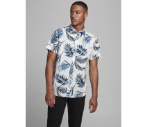 Придбати - чоловічу сорочку  Сорочка JJCHRIS SHIRT SS PLAIN 12182710 White Jack & Jones L Білий