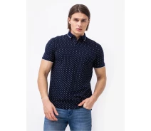 Придбати - чоловічу футболку  Поло basic polo with contrast 1024053XX1226080 Tom Tailor XL Темно-синій