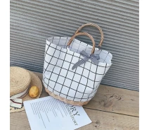 Придбати - жіночу сумку  Плетені сумки з дерев'яними ручками Фернанд Ellacey L білий (1466-2019)