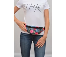 Придбати - жіночу сумку  Сумка поясна бананка 4Profi Міні з принтом Квіти з одним відділенням 20388 (000004807)