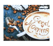 Придбати - картину за номерами  Картина за номерами Strateg Кава. Good Morning 40х50 см (GS099)
