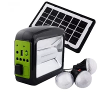 Придбати - ліхтарик  Мощный LED фонарь CL-01 Power Bank (6000mAh) с солнечной панелью+лампочки 3шт 6W 3.7V XPRO (MER-15322_715)