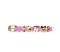 Придбати - дитячий браслет біжутерію  Браслет силіконовий Biojoux BJB006 Charms Bracelet MIX 6 Pink (4670)