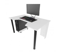 Придбати - стіл ПК  Геймерський ігровий стіл ZEUS GAMER-2 білий