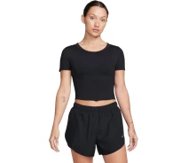 Придбати - жіночий спортивний топ  Топ жіночий Nike W NK ONE FITTED DF SS TOP чорний FN2804-010 Розмір XS (FN2804-010_XS)