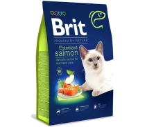 Придбати - корм для кота  Корм сухий для кішок Brit Premium Nature Cat Sterilized Salmon 8 kg (д/стерелізованих котів, з лососем) (8595602553259)