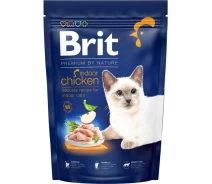 Придбати - корм для кота  Корм сухий для кішок Brit Premium by Nature Cat Indoor 1,5 kg (д/котів, що живуть у приміщенні, з куркою) (8595602553143)