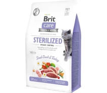 Придбати - корм для кота  Корм сухий для кішок Brit Care Cat GF Sterilized Weight Control, 0,4 кг (контроль ваги д/стерилізованих) (8595602540808)