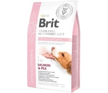 Придбати - корм для собаки  Корм сухий для собак Brit GF VetDiets Dog Hypoallergenic 2 kg при харчовій алергії з лососем, горохом та гречкою (8595602528042)