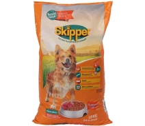 Придбати - корм для собаки  Корм сухий для собак Сухий корм для собак SKIPPER курка та яловичина 10 кг (5948308003529)