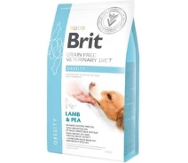 Придбати - корм для собаки  Корм сухий для собак Brit GF VetDiets Dog Obesity 2 kg при надмірній вазі з ягнятиною, індичкою та горохом (8595602528073)