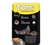 Придбати - корм для кота  Вологий корм Tomi для кошенят з куркою 100 г