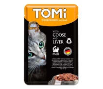 Придбати - корм для кота  Вологий корм для кішок TOMi Goose Liver з гусем та печінкою 100 г (4003024465196)