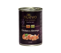 Придбати - корм для кота  Вологий корм для котів з куркою та креветками Nuevo Chicken & Shrimps ADULT 400 г BGL-NU-101