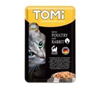 Придбати - корм для кота  Вологий корм Tomi для дорослих кішок кролик з куркою 100 г