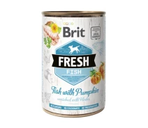 Придбати - корм для собаки  Вологий корм для собак з рибою та гарбузом Brit Fresh Fish with Pumpkin 400 г Brit Care BGL-BR-335