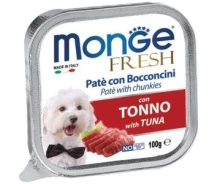 Придбати - корм для собаки  Вологий корм для собак Monge Fresh Tuna 100 г (148791)