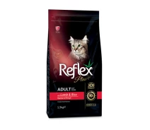 Придбати - корм для кота  Сухий корм для котів Reflex Plus з ягням та рисом, 15 кг (48494)