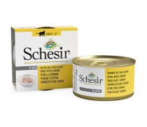 Придбати - корм для кота  Консерви Schesir Cat Tuna Surimi натуральні, для котів, тунець з сурімі в желе, банку 85 г