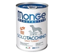 Придбати - корм для собаки  Вологий корм для собак Monge Monoprotein Turkey 400 г (148810)