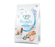 Придбати - корм для собаки  Optimeal Beauty Podium Shiny Coat & Dental Care Сухий корм з морепродуктами для собак, вовна та зуби, 1.5 кг (1801301548)