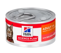 Придбати - корм для кота  Вологий корм для котів Hill's science plan Adult з лососем 82 г
