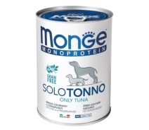 Придбати - корм для собаки  Вологий корм для собак Monge Monoprotein Tuna 400 г (148812)
