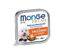 Придбати - корм для собаки  Вологий корм для собак Monge Fresh Turkey 100 г (148792)