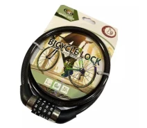 Придбати - велозамок  Замок тросовий кодовий кодовий Kihuu 001 1x80см black
