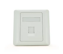 Придбати - рамку для розеток и выключателей  Рамка 86х86 під 1 модуль Keystone Jack RJ-45 кат.5E UTP, 1-port Q100 (2000000168630YT)