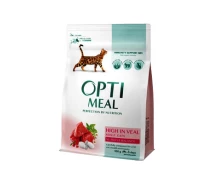 Придбати - корм для кота  Корм ​​для котів Optimeal зі смаком телятини, 0,3 кг