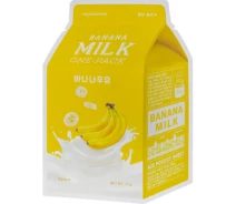Придбати - корейську маску для обличчя  Маска для обличчя A'pieu Banana Milk One-Pack 21 г (883) (496140-01)