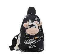 Придбати - дитячу сумку  Дитяча сумка рюкзак Lesko A-407 Cow Black на одне відділення з ремінцем