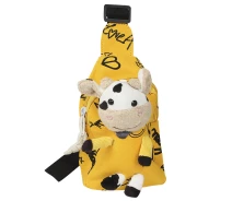 Придбати - дитячу сумку  Дитяча сумка рюкзак Lesko A-407 Cow Yellow на одне відділення з ремінцем