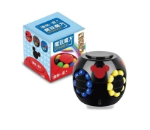 Придбати - іграшку-антистрес  Головоломка спіннер антистрес Magic Bean Spinner Cube black