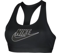 Придбати - жіночий спортивний топ  Топ жіночий Nike W NK SWSH MED SPT FUTURA BRA чорний FB4080-010 Розмір XS (FB4080-010_XS)