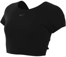 Придбати - жіночий спортивний топ  Топ жіночий Nike W NK ONE CLASSIC DF TWST SS TP чорний FN2851-010 Розмір XS (FN2851-010_XS)