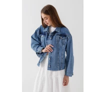 Придбати - куртку женскую  Куртка жіноча джинсова Zeo Basic 4255 XL Блакитний (246)