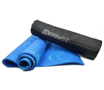 Придбати - килимок для фітнесу та йоги  Килимок для йоги EasyFit PER Premium Mat 8 мм синій (мат-каремат спортивний, йогамат для фітнесу, пілатесу) (13591)