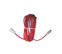 Придбати - кабель та перехідник  USB дата кабель Lightning 3м для Apple iPhone, iPad, iPod, в оплетці (510653-03)