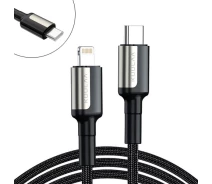 Придбати - кабель та перехідник  Кабель Type-C - Lightning 1м KUULAA 30Вт PD, в обплетенні (677009-03)