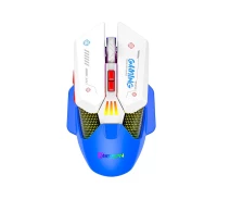 Придбати - мишку для ноутбука  Миша бездротова ігрова з акумулятором та підсвічуванням 2.4 gHz MiKespN W19 E-Sports Blue Миша бездротова ігрова з акумулятором та підсвідком 2.4 gHz