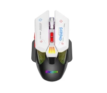 Придбати - мишку для ноутбука  Миша бездротова ігрова з акумулятором та підсвічуванням 2.4 gHz MiKespN W19 E-Sports Black Миша бездротова ігрова з акумулятором та підсвідком 2.4 gHz