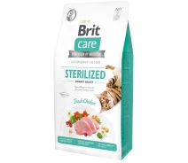 Придбати - корм для кота  Корм "Brit Care Cat Grain" Free Sterilized Urinary Health Повнорационный сухий беззерновий на основі курячого м'яса для стерилізованих кішок 7 кг (8595602540723)