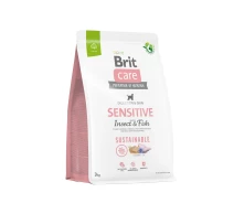 Придбати - корм для собаки  Корм Brit Care Dog Sustainable Sensitive Insect and Fish сухий з рибою та білком комах для дорослих собак з чутливою шкірою 3 кг (8595602559206)
