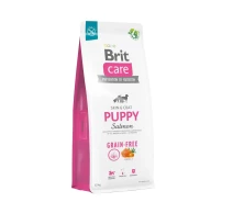 Придбати - корм для собаки  Корм Brit Care Free Puppy Salmon сухий беззерновий з лососем для цуценят малих та середніх порід 12 кг (8595602558803)