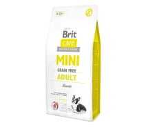 Придбати - корм для собаки  Корм Brit Care Mini Grain Free Adult Lamb для дорослих собак дрібних порід з ягням 7 кг (8595602520121)