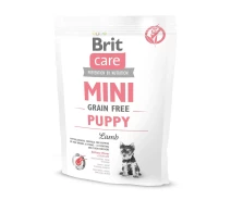 Придбати - корм для собаки  Корм Brit Care Mini Grain Free Puppy Lamb гіпоалергенний беззерновий з м'ясом ягняти для цуценят мініатюрних порід віком від 2-х тижнів 0.4 кг (8595602520145)
