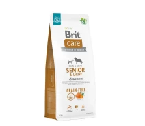 Придбати - корм для собаки  Корм Brit Care Grain" Free Senior and Light Salmon сухий з лососем для літніх собак 12 кг (8595602558926)